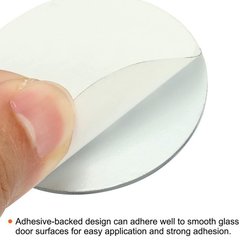 PATIKIL Push Pull Door Sign, 2 Pack Self-Adhesive Round Acrylic