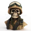 Veronese Design 2 3/4 Inch Military Skeleton Half Bust Miniature