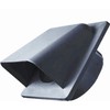 Graphite External Vent Cover Kit - 100mm Hooded Cowl with