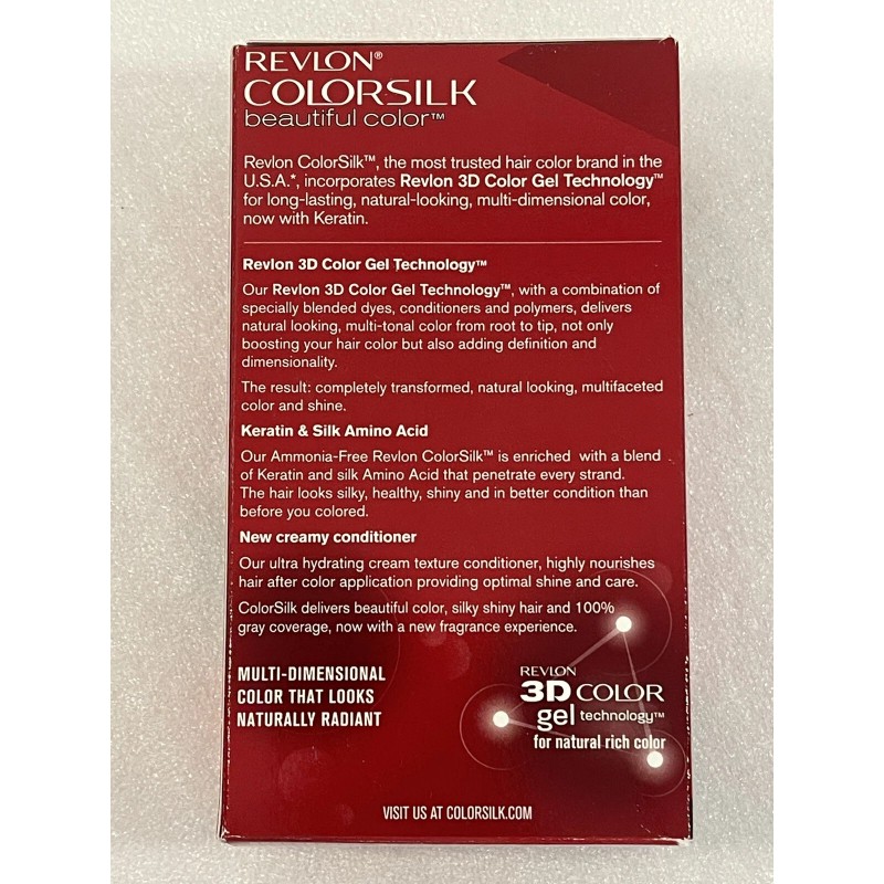 Revlon Colorsilk Permanent Hair Dye GEL #50 Light Ash Brown