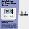 Heagstat Non-Programmable Thermostats for Home Conventional Single-Stage Systems, up to