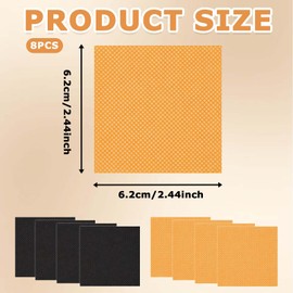 High Heel Repair Patches - 4 PcsNon-Slip Rubber Sole Protectors for Women, Square Heel Caps, Rubber Boot Heel Replacement Non Slip Repair Tips Stickers Square Tread Pad for Women(6.2x6.2x0.4cm)