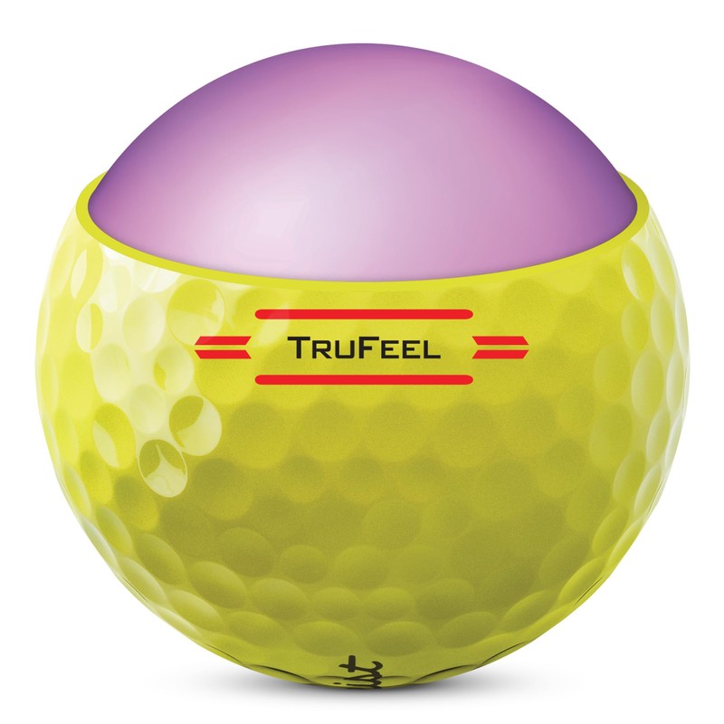 Titleist Unisex Adult Titleist TruFeel Yellow Golf Ball, Yellow, 12