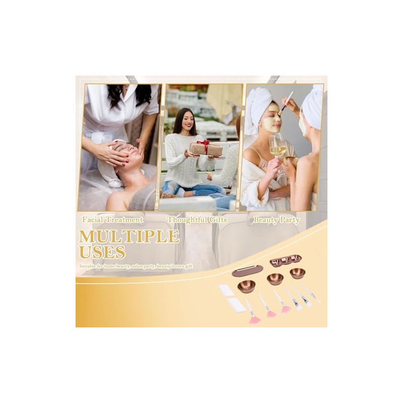 Semme Kit Suministros Faciales Piezas Esteticistas Incluye Tazones Mezcla Acero