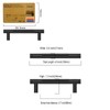 Amerdeco 10 Pack Matte Black Knurled Cabinet Pulls 96mm Hole
