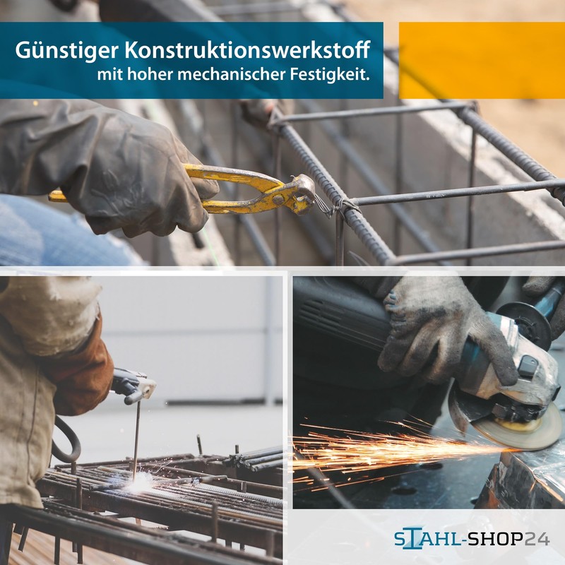 Concrete steel diameter and length selectable.