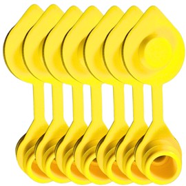 7 pcs Yellow Plastic Gas Can Vent Caps - Fuel Can Vent Caps, Vent Caps For Gas Cans Suitable For Plastic And Metal Fuel Jugs, Fuel Gas Can Vent Caps, Yellow Cap