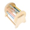 Wooden Rattle Rolling Drum Logic Thinking Hand Eye Coordination Safe