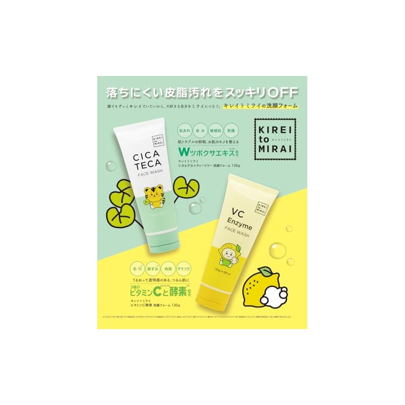 Kirei to Mirai Facial Cleansing Foam, Deer & Teka, Tea
