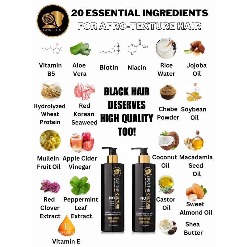 Twist It Up New Gold Standard Shampoo & Conditioner Set,