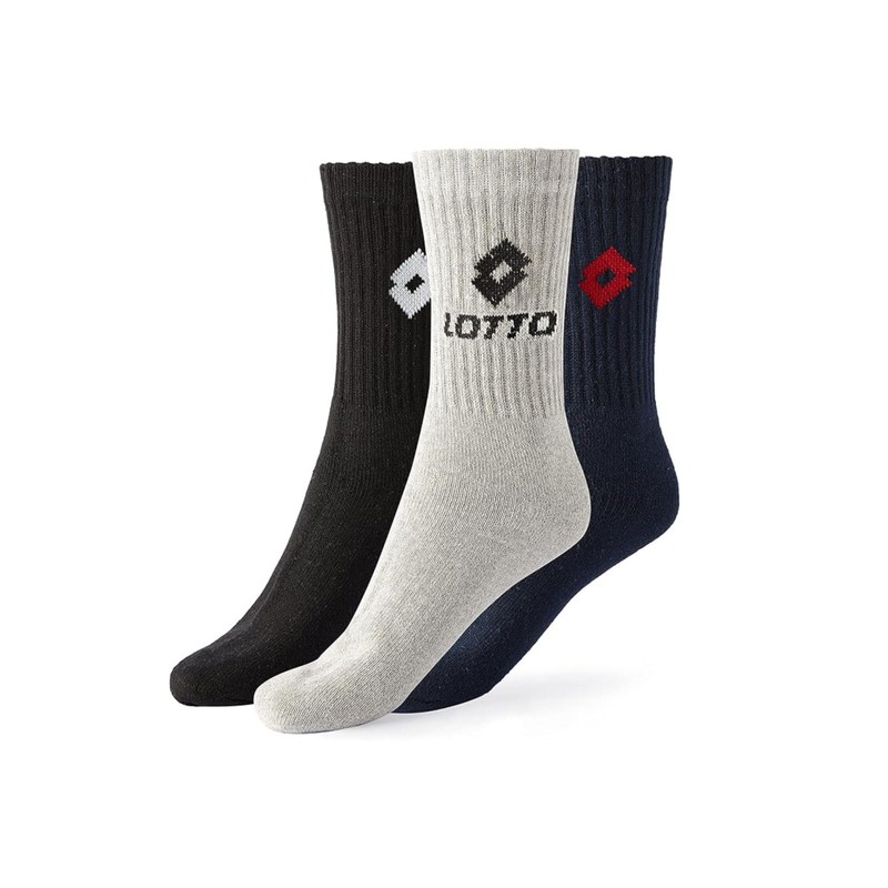 Lotto, 12 Pairs Unisex Tennis Socks Made of Breathable, Soft