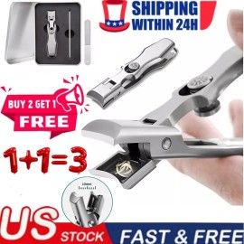 Unbranded Buy 2 Get 1 Free Nail Clipper,Ultra Sharp Stainless Nail Clippers for Men Women