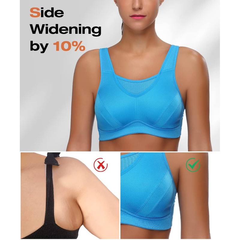 WingsLove High Impact Sports Bras for Women Full Coverage Wirefree