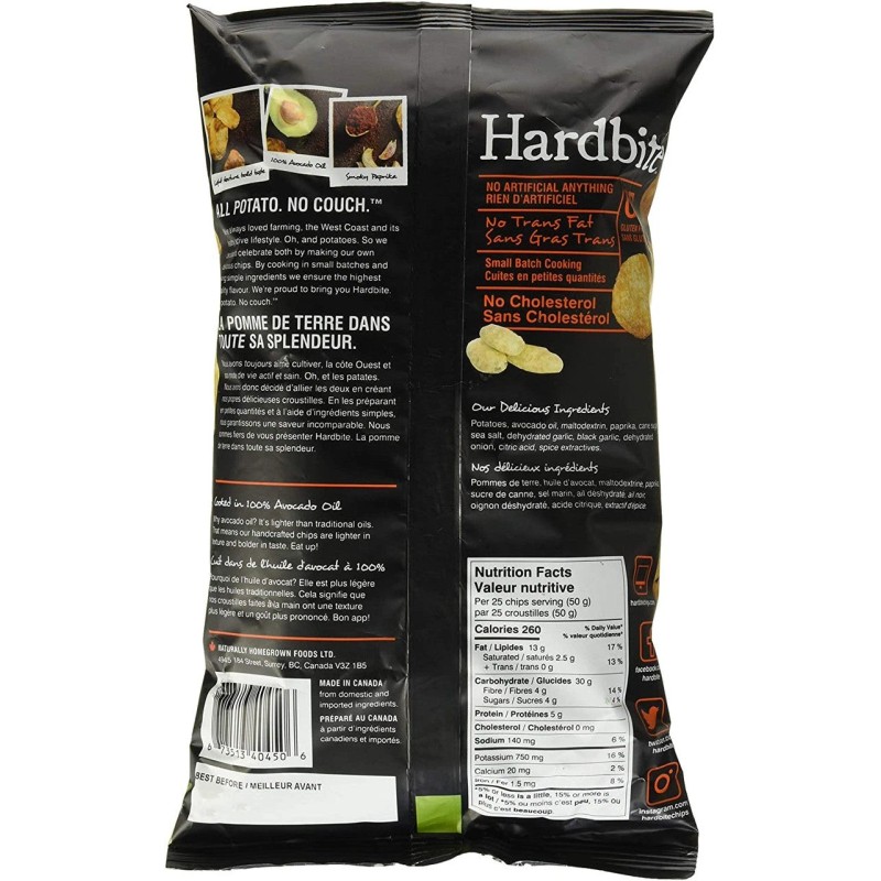Hardbite Smoked Paprika & Garlic baked in Avocado Oil Chips,