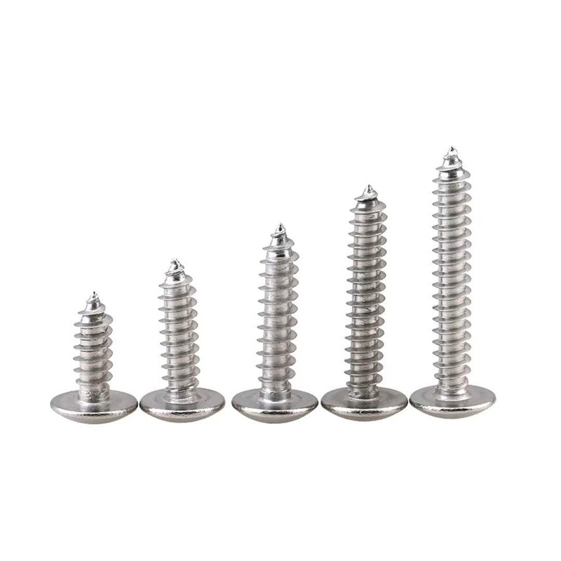 BOZONLI M4 Mushroom Head Self Tapping Screws Wood Screws Pan