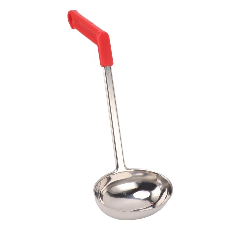 Soup Ladle Stainless Steel Anti Scald Multifunctional Curved Handle Kitchen