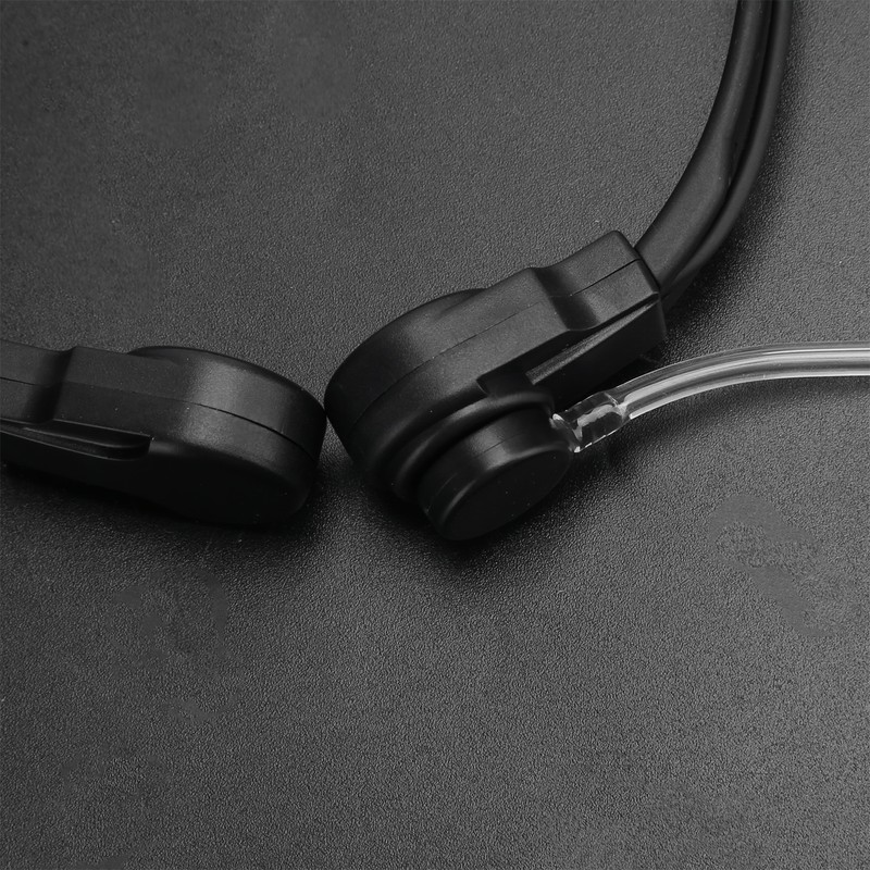 Telescopic Throat Vibration Microphone Earphone Headphone for Walkie Talkie Radio