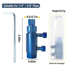 Broken Pipe Thread Extractor Tool- Broken Faucet Removal Tool Tool for dismantling broken valves and faucets for 1/4 to 1 pipeline (blue)