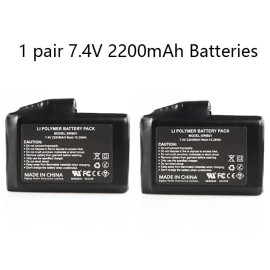 SAVIOR HEAT 1 Pair 7.4V,2200MAH Rechargeable Battery For Heated Gloves Heated Socks