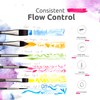 Professional Watercolour Brushes Synthetic Set - 6 Faux Squirrel Watercolour