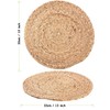 4 Pack Round Woven Placemats, 13 inch Natural Wicker PlacematsWater