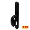 TSS Black UPVC Door Handle Pair Set with offset Lever