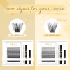 QUEWEL Eyelash Cluster, 144 Pieces DIY Eyelash Extensions Kit, Super