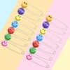 Ruidee 30 Pcs Diaper Pins Cute Smile Face Nappy Pins
