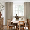 Pleated Linen Curtains 90 Inches Long for Living Room Pinch