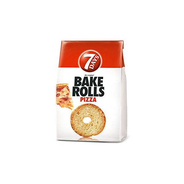 7 Days Bake Rolls From Greece with Pizza Flavor - 10 Packs X 160g (5.7 Ounches Per Pack)