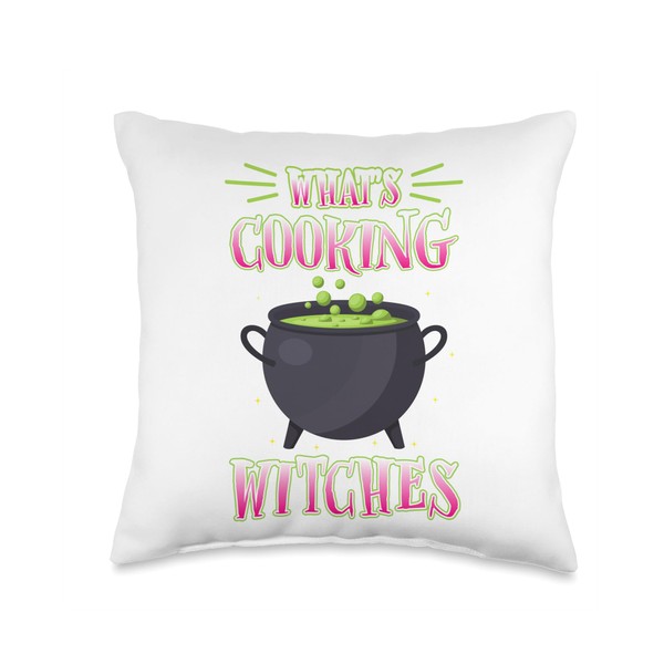 Squeek Tees What's Cooking Witches Cauldron Brew Halloween Design Throw