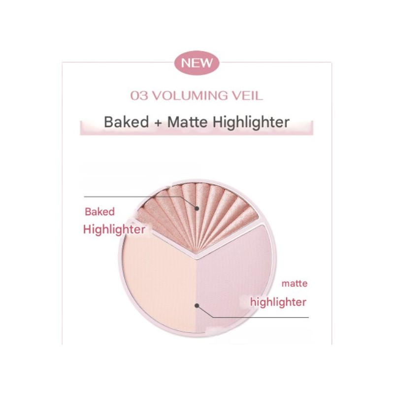 PERIPERA V Highlighter 2.2g+6g, Color:02 Clear Flash