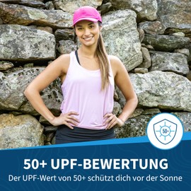 TrailHeads Running Cap with UV Protection, Women's Cap, Peaked Cap, Bright Pink