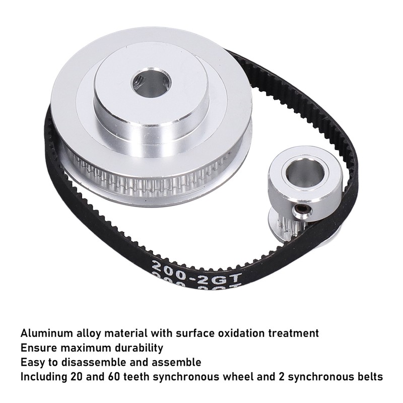Synchronous Wheel for VORON 2.4 3D Printer 20+60 Teeth 8mm