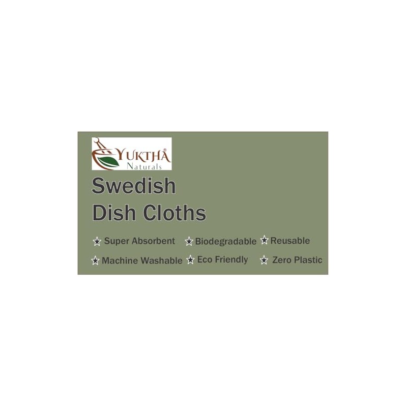 Yuktha Swedish Dish Cloth - Eco Friendly Reusable Dish Cloths,