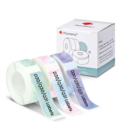 Phomemo Q31/D30 Star Pattern 12 x 40 mm Labels for Phomemo D30/Q31, Compatible with Colorwing Q30, Thermal Label Roll for D30/Q30/Q31 Bluetooth Label Printer