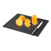 Mymonfif Tempered Glass Cutting Board for Kitchen, Black Glass Board