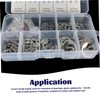 120PCS Retaining Rings 304 Stainless Steel 10 Sizes E Clip