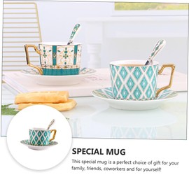 BIUDECO Piece Ceramic Tea Set Gold Trim Pattern Sturdy and Stylish for Daily Use