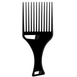 Afro Hair Comb Straight Hair Pick Comb Wide Tooth Hair Pick Comb Plastic Afro Pick Comb Detangling Afro Comb Hairdressing Styling Tool for Men and Women (Square Hanging Hole Style)