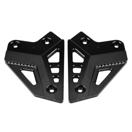 Pair of Footrest Protectors, Motorcycle Footrest Foot Rest Protector Heel Protector Cover for Z900 2017 (Black)