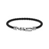 Thomas Sabo Men Bracelet Leather Clasp 925 Sterling Silver A1931-682-11