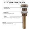 Bathroom Kitchen Sink Drain All Copper Pop Up Sink Drain