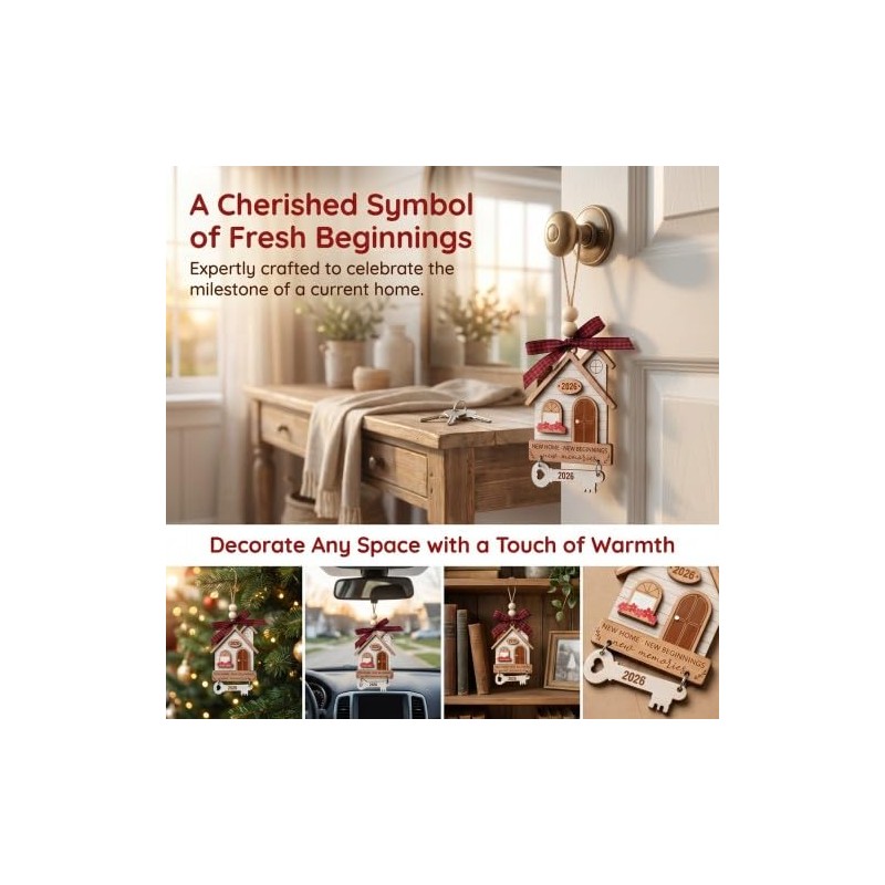 Merzio New Home Ornament Gifts 2026, Housewarming Gifts for New
