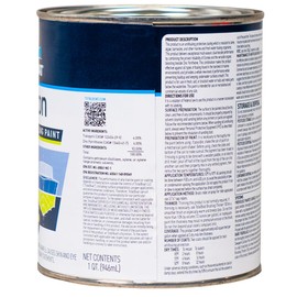 TotalBoat Krypton Copper Free Antifouling Bottom Paint for Fiberglass, Wood, Aluminum and Steel Boats, Outdrives and Trim Tabs (Blue, Quart)