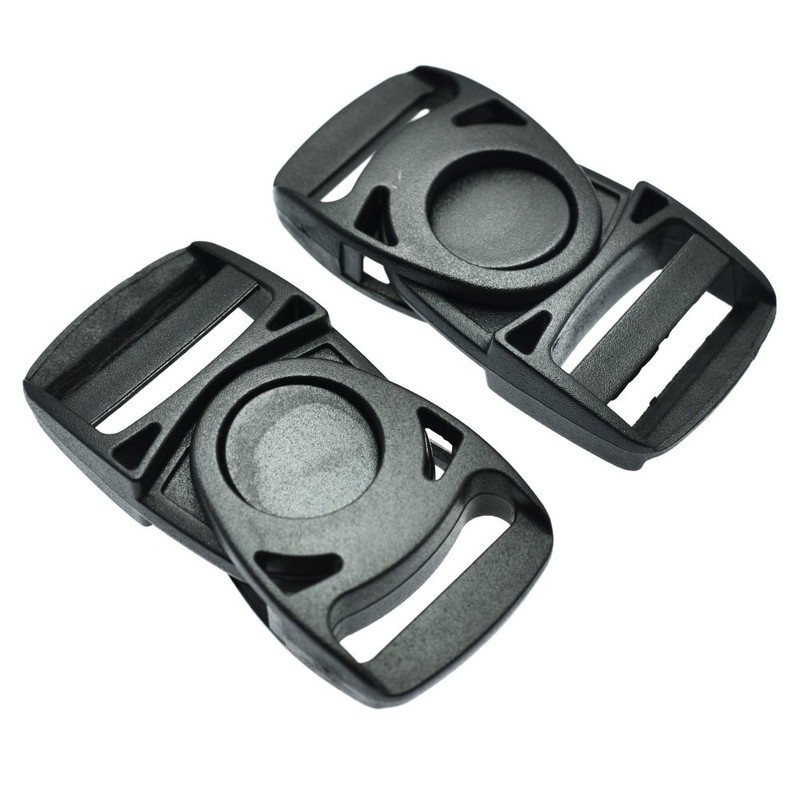 sacoora 10pcs Plastic Side Release Center Buckles Swing Head Swivel