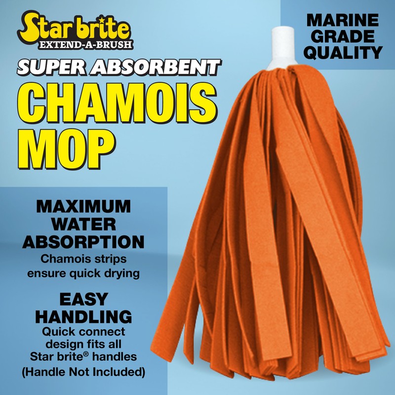 STAR BRITE Super Absorbent Chamois Mop - Quick Connect Fits