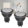 2pcs 7W GU10 LED Light Bulb 6000K White Light LED