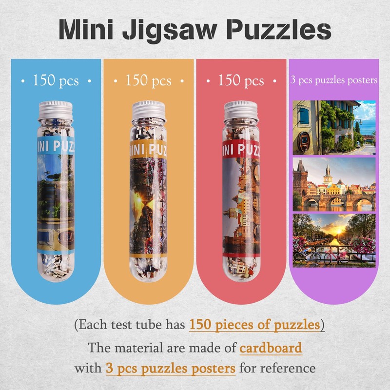 Micro Piece Jigsaw Puzzle 150 Pieces Mini Travel Puzzle for