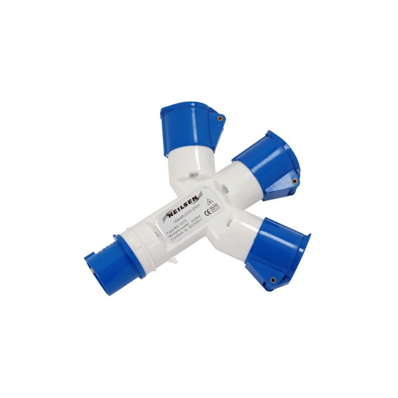 Neilsen CT1754-3 Way Outlet Adaptor Splitter 230V | IP44 Rated